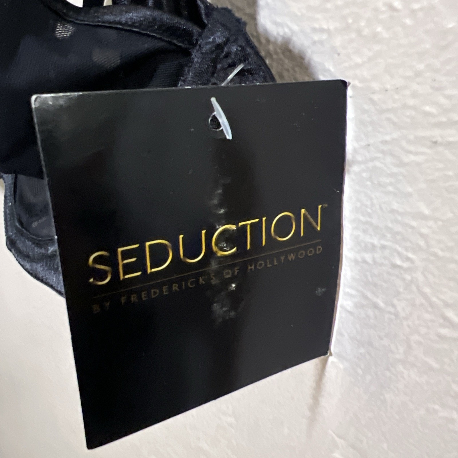 Fredericks Of Hollywood Xl Seduction Sheer Mesh U/W #3855 Black Cutout Nwt — image 8 of 8